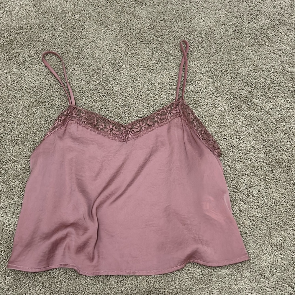 Lace cropped tank - wild fable